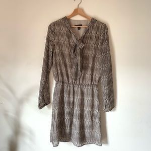 Mango front tie mini dress